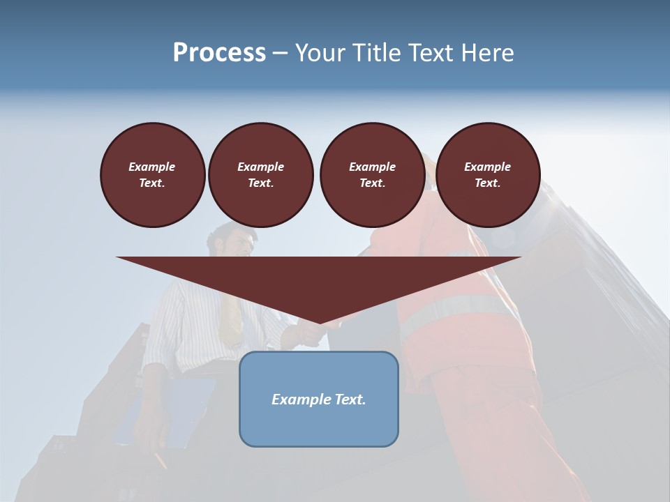 Worker Shaking Hands PowerPoint Template