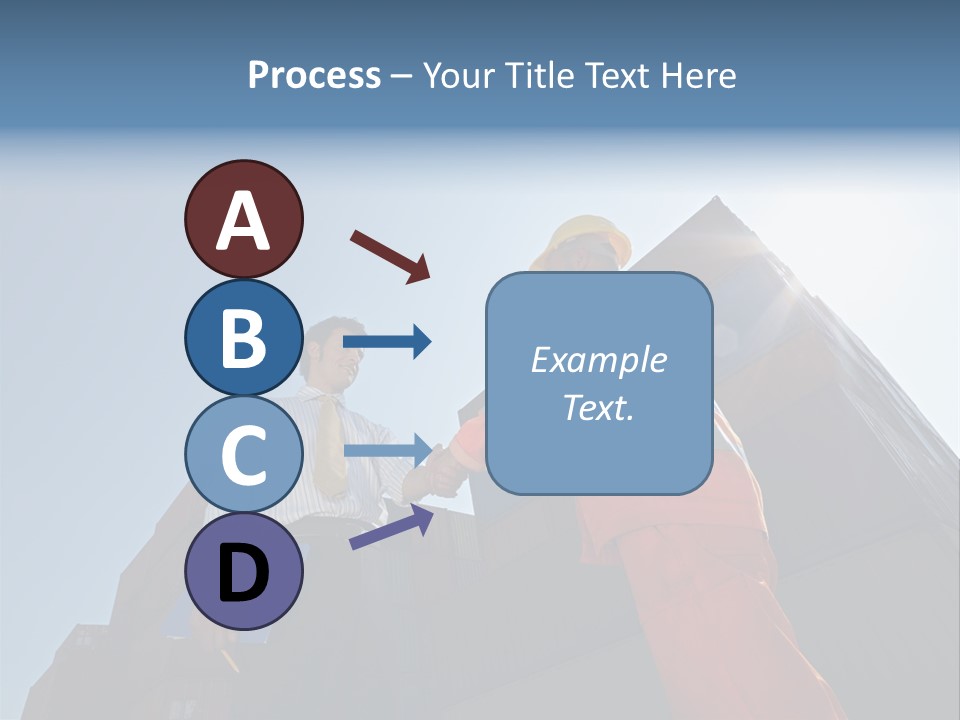 Worker Shaking Hands PowerPoint Template