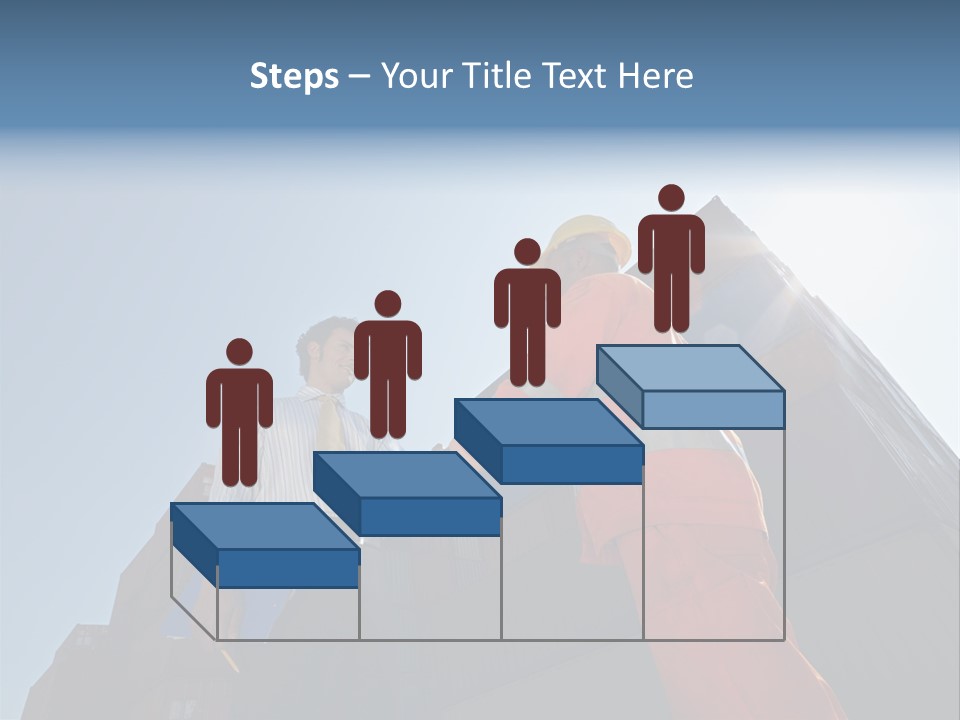 Worker Shaking Hands PowerPoint Template