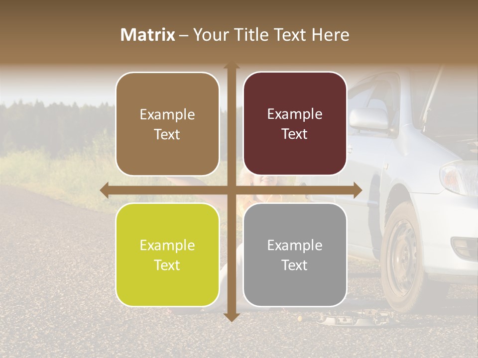 Photography Girl Car PowerPoint Template