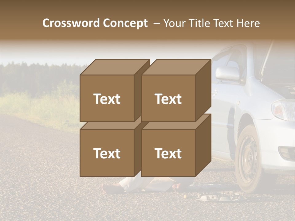 Photography Girl Car PowerPoint Template