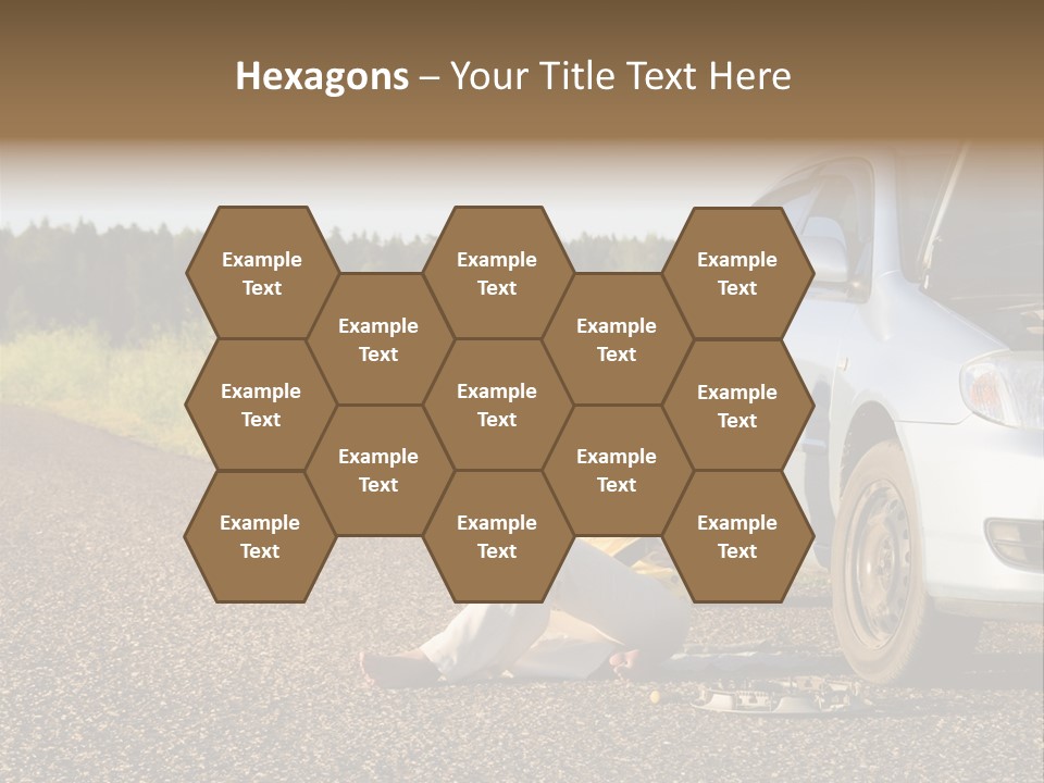 Photography Girl Car PowerPoint Template