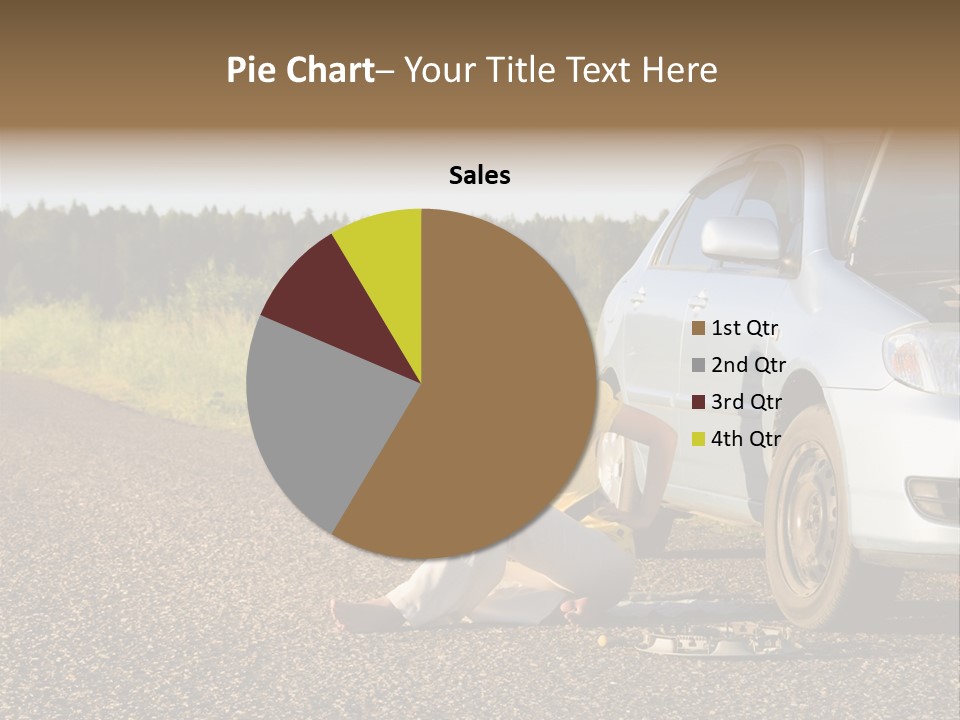 Photography Girl Car PowerPoint Template