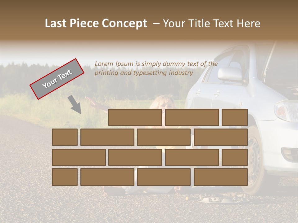 Photography Girl Car PowerPoint Template