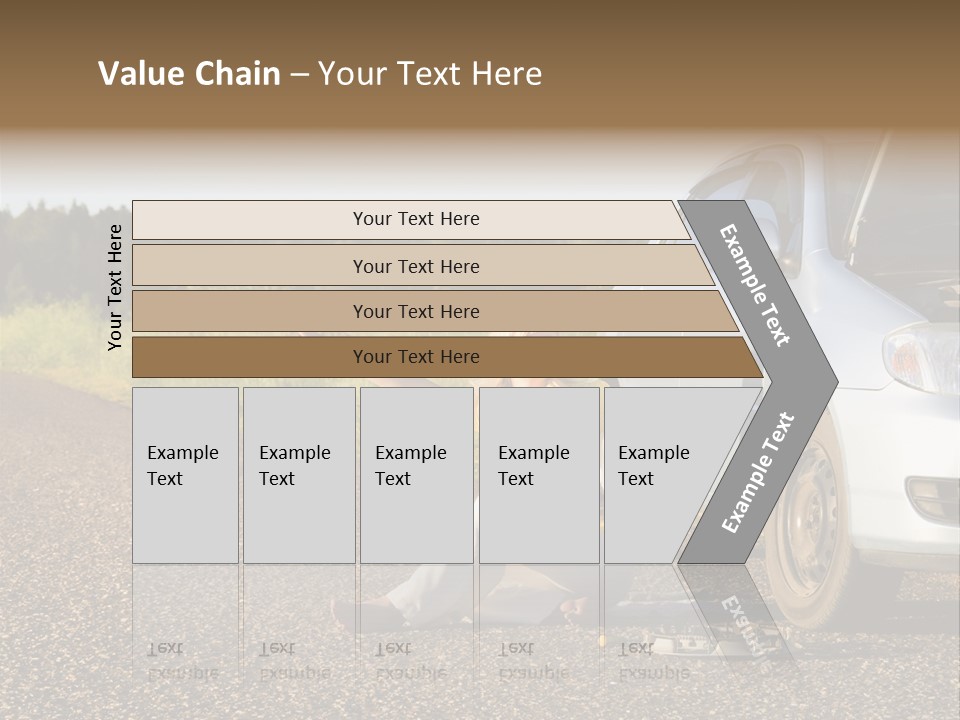 Photography Girl Car PowerPoint Template