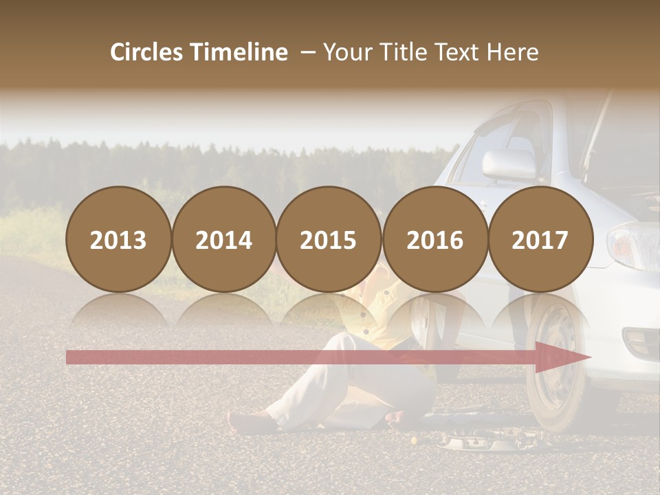 Photography Girl Car PowerPoint Template