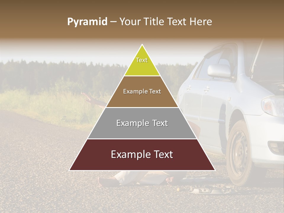 Photography Girl Car PowerPoint Template