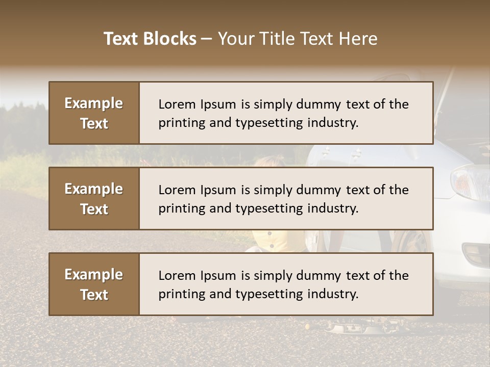 Photography Girl Car PowerPoint Template