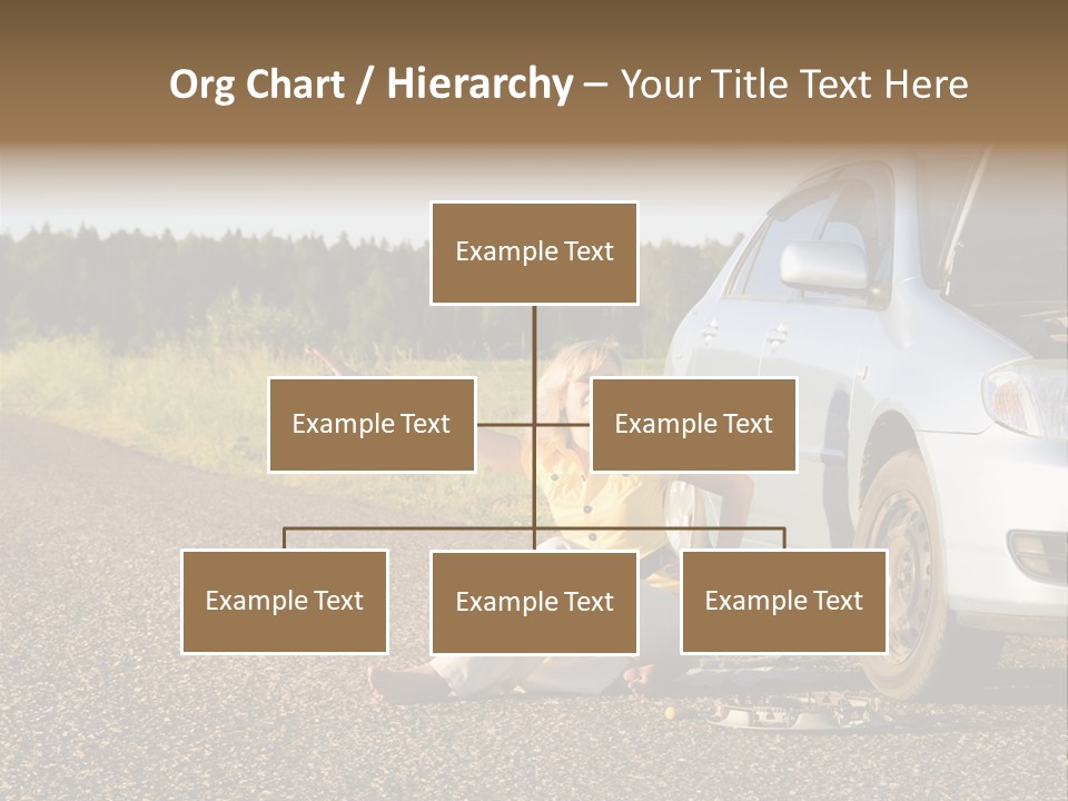 Photography Girl Car PowerPoint Template