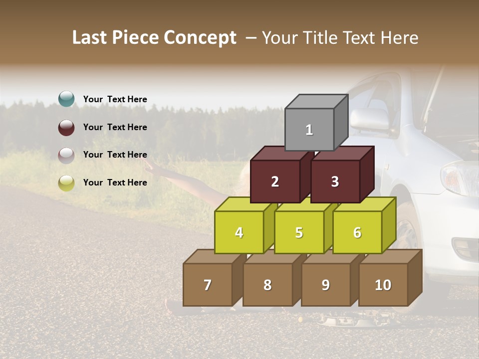 Photography Girl Car PowerPoint Template