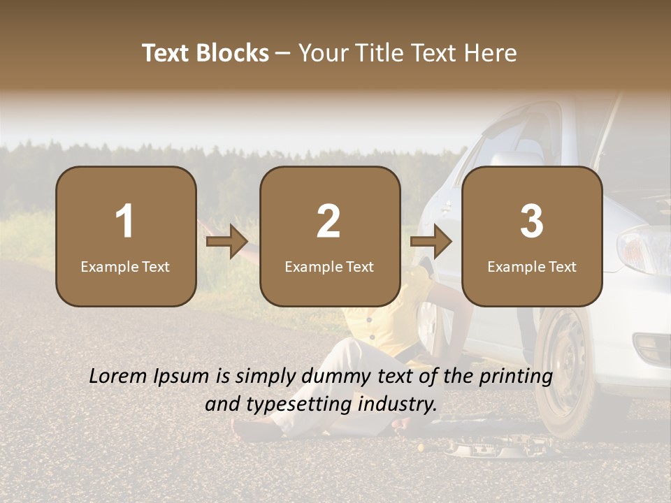 Photography Girl Car PowerPoint Template