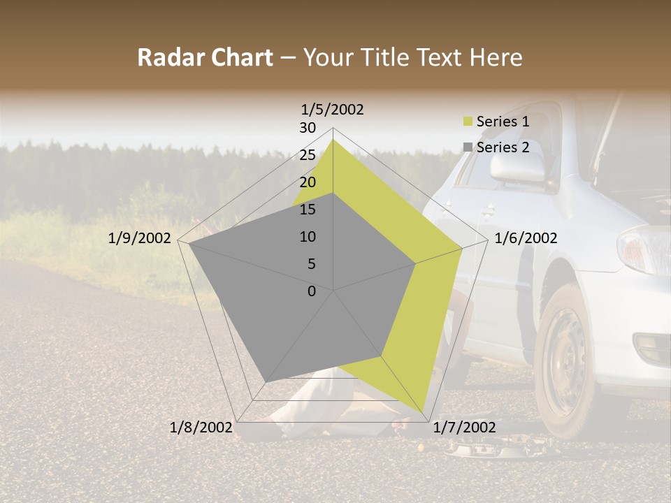 Photography Girl Car PowerPoint Template