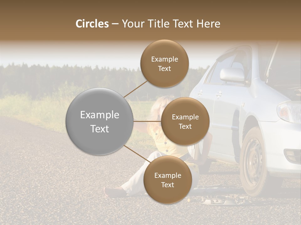 Photography Girl Car PowerPoint Template