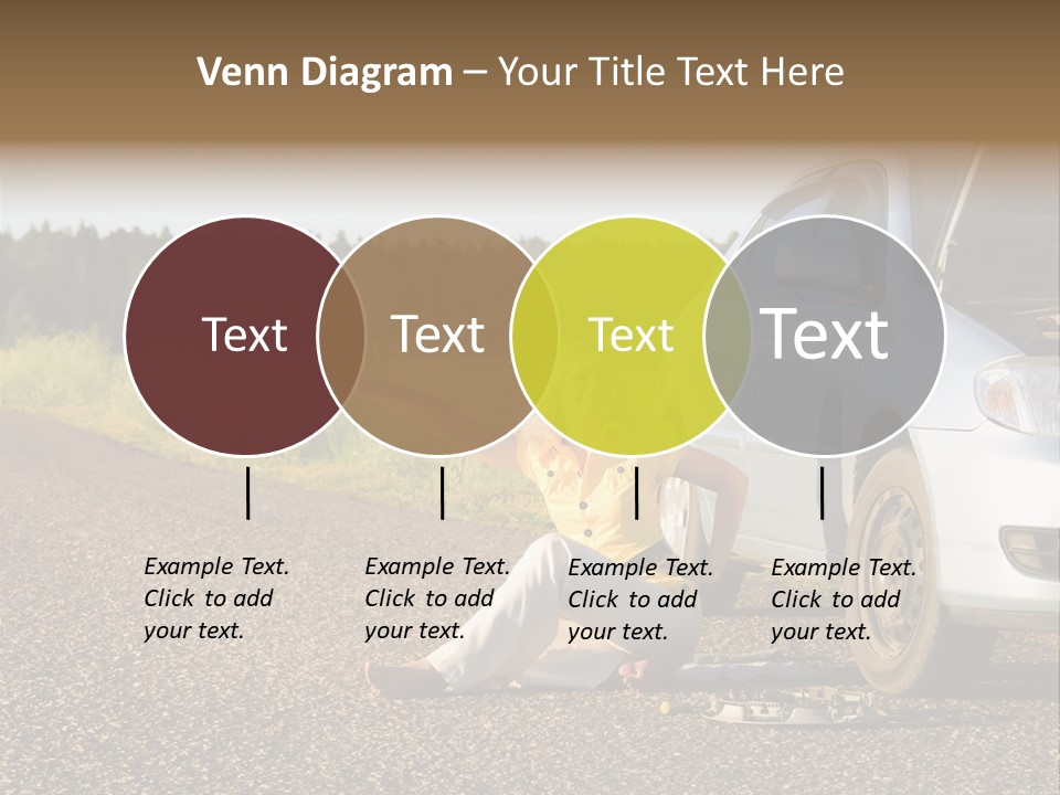 Photography Girl Car PowerPoint Template