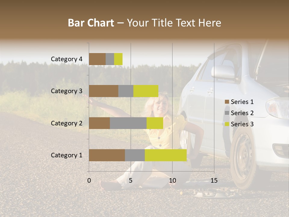 Photography Girl Car PowerPoint Template