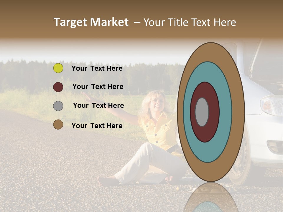 Photography Girl Car PowerPoint Template