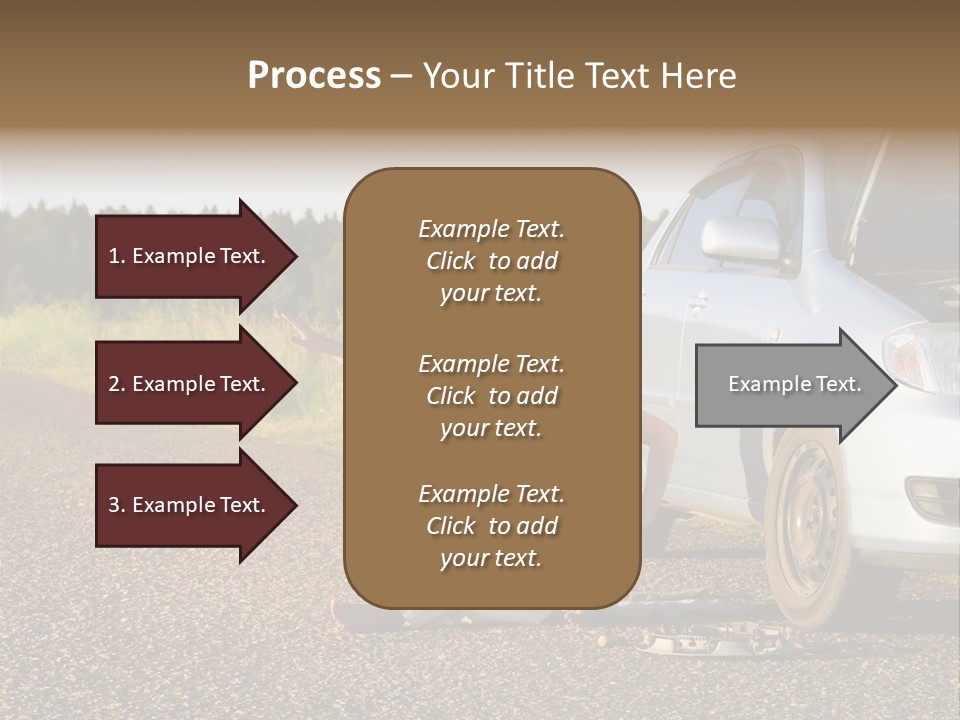Photography Girl Car PowerPoint Template