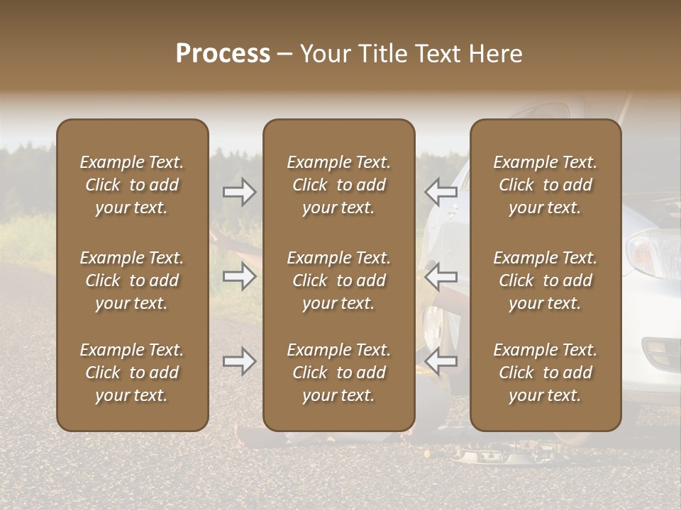 Photography Girl Car PowerPoint Template