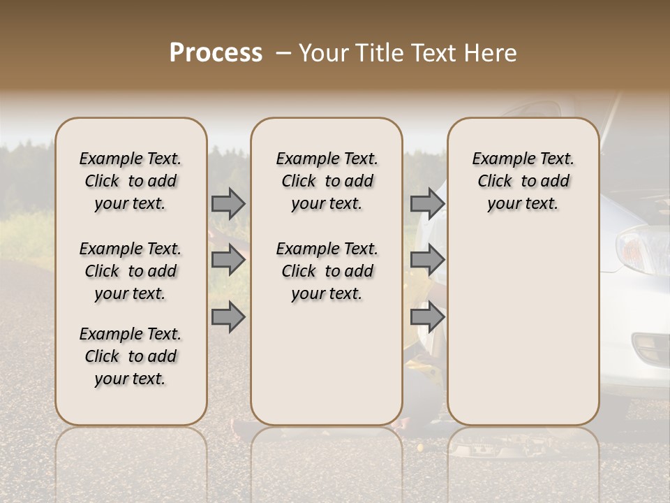 Photography Girl Car PowerPoint Template