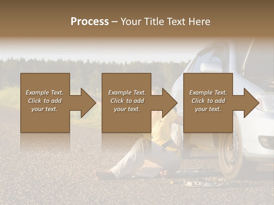 Photography Girl Car PowerPoint Template