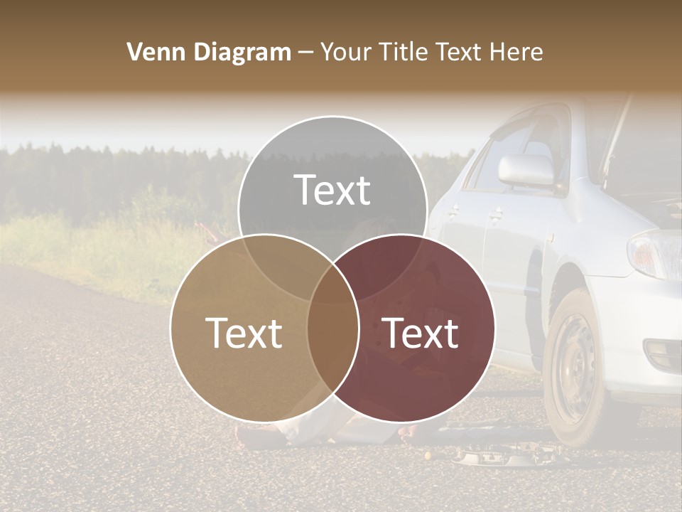 Photography Girl Car PowerPoint Template