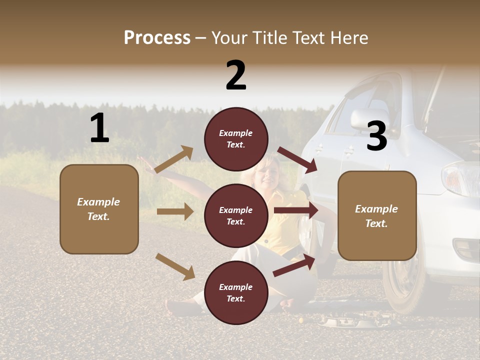 Photography Girl Car PowerPoint Template