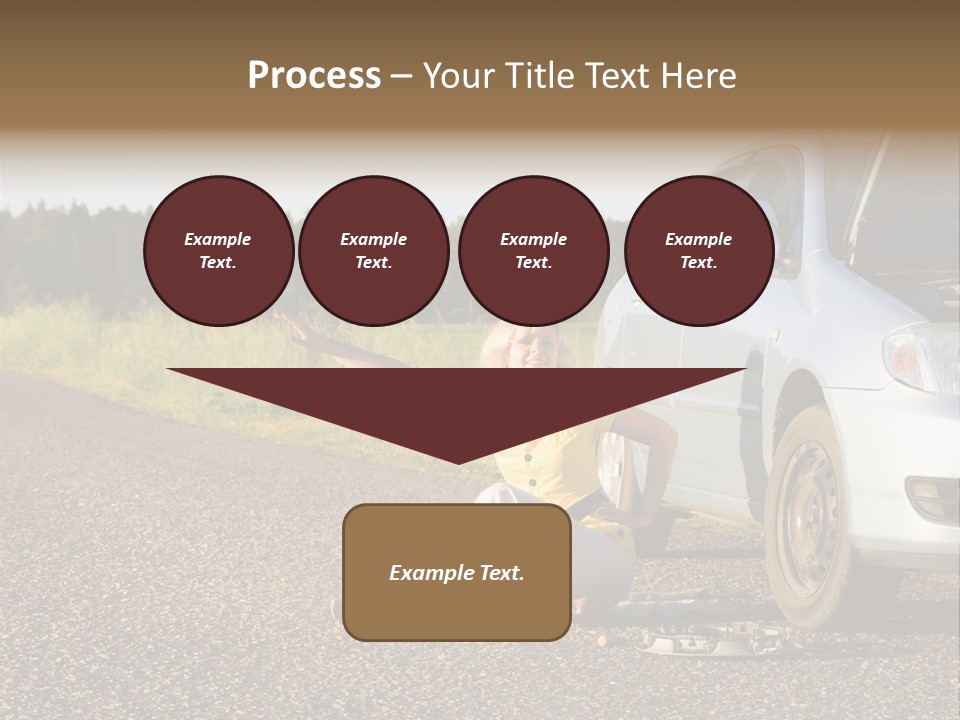 Photography Girl Car PowerPoint Template