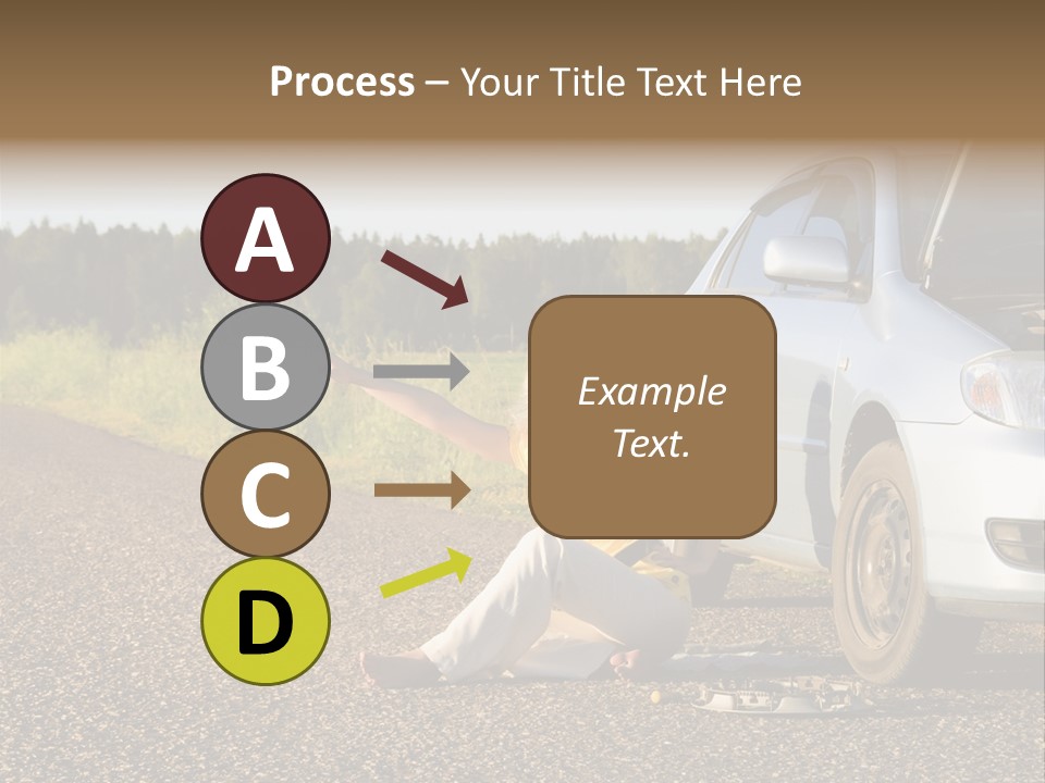 Photography Girl Car PowerPoint Template