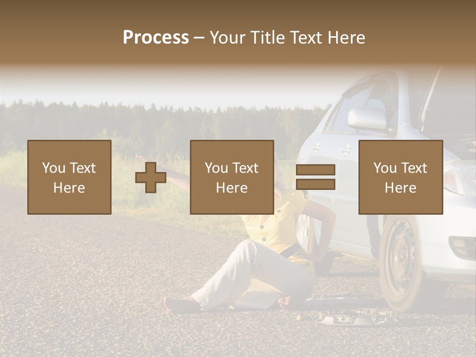 Photography Girl Car PowerPoint Template