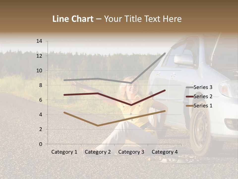 Photography Girl Car PowerPoint Template