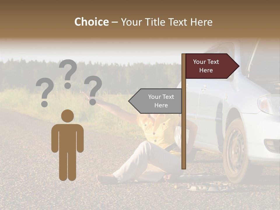 Photography Girl Car PowerPoint Template