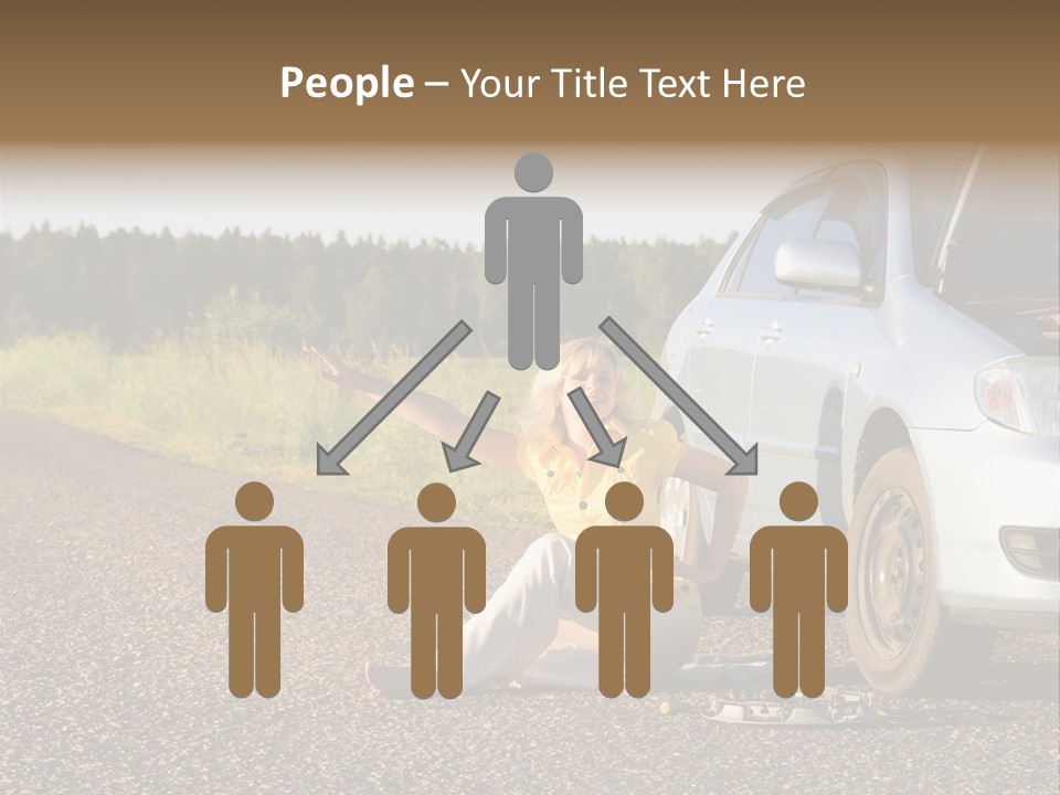 Photography Girl Car PowerPoint Template