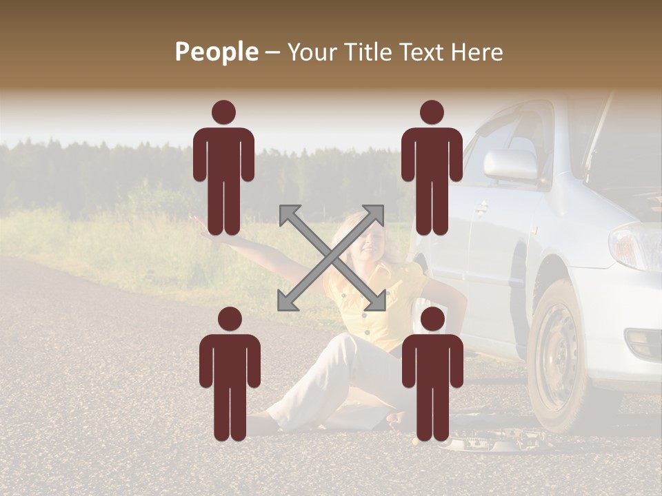 Photography Girl Car PowerPoint Template