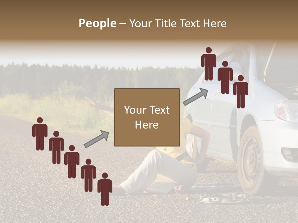 Photography Girl Car PowerPoint Template