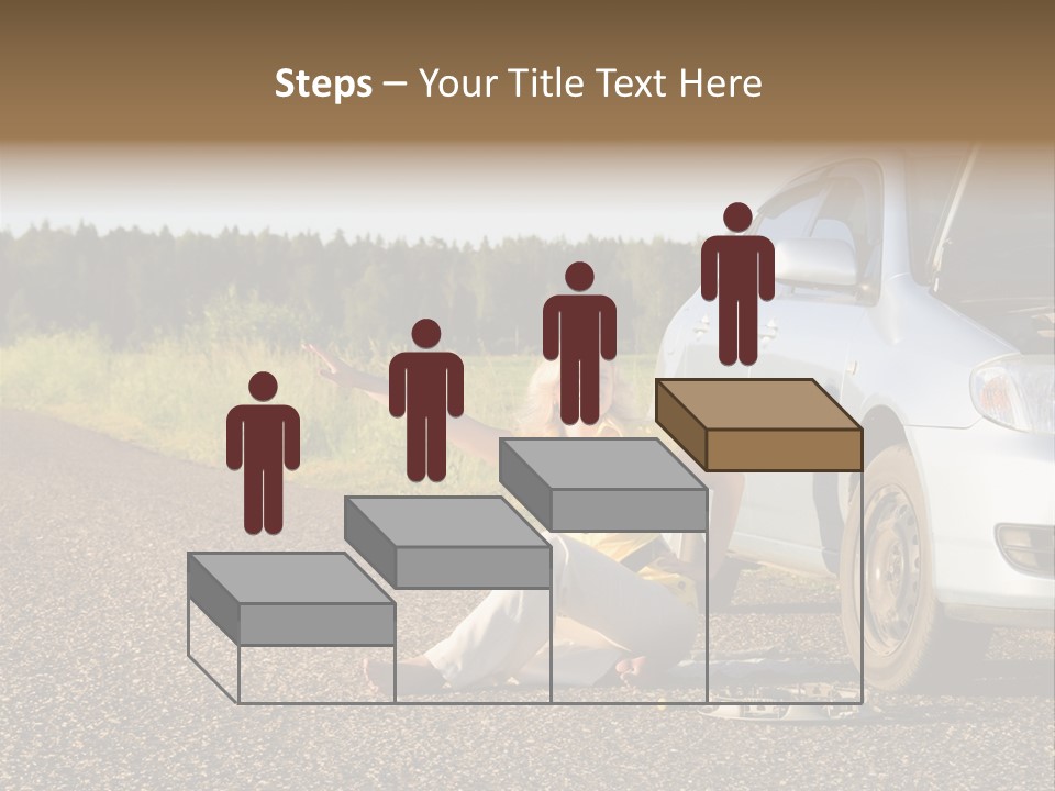 Photography Girl Car PowerPoint Template