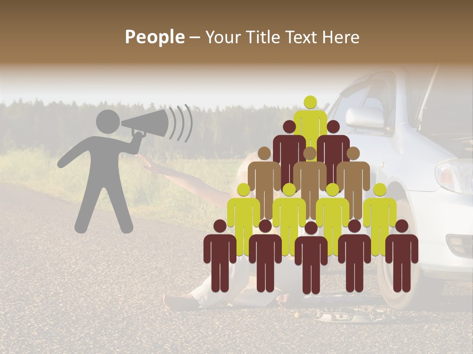 Photography Girl Car PowerPoint Template