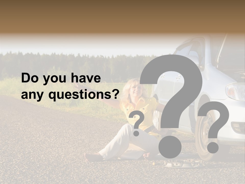 Photography Girl Car PowerPoint Template