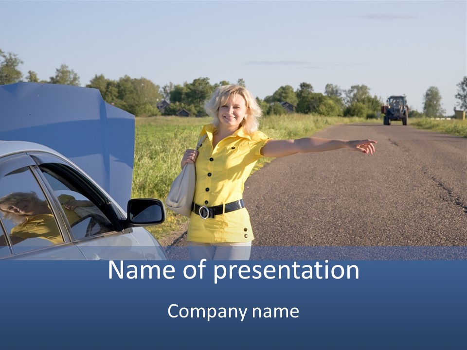 Frustration Travel Driver PowerPoint Template