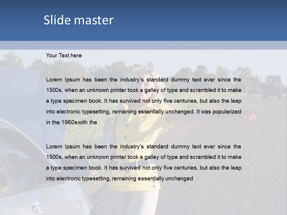 Frustration Travel Driver PowerPoint Template