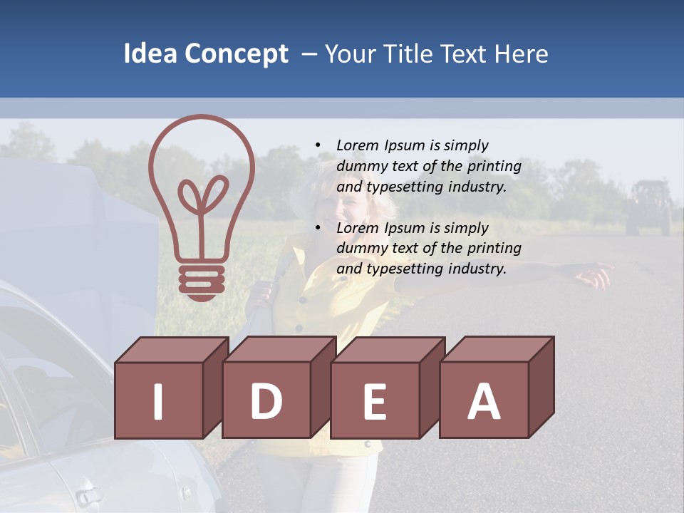 Frustration Travel Driver PowerPoint Template