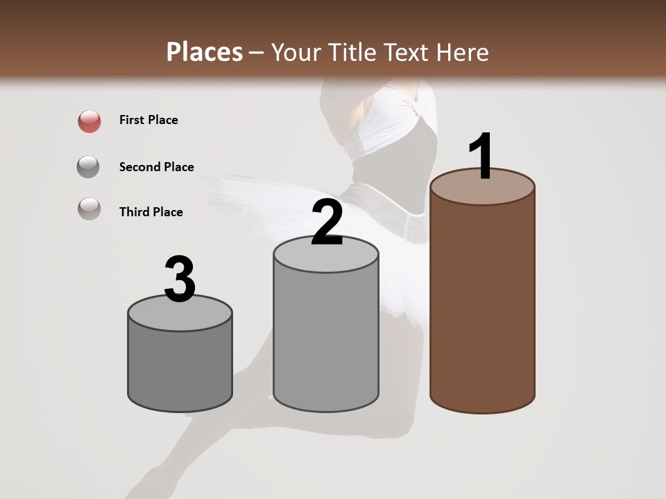 Sensuality Posing Tutu PowerPoint Template