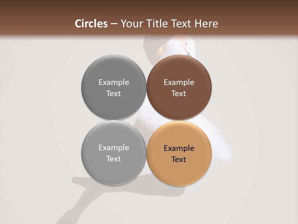 Sensuality Posing Tutu PowerPoint Template