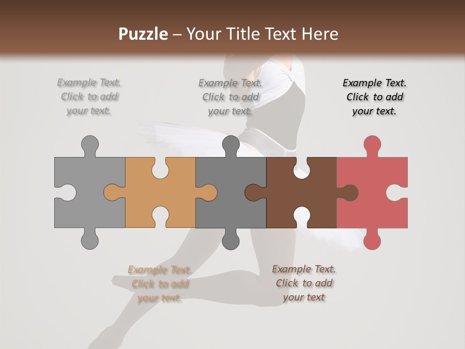 Sensuality Posing Tutu PowerPoint Template