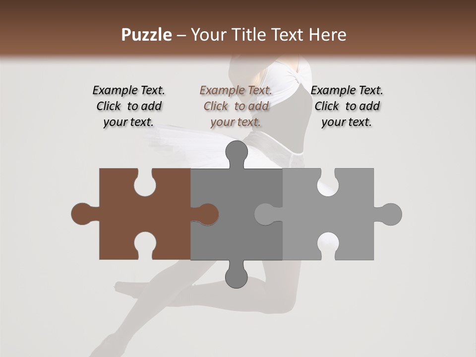 Sensuality Posing Tutu PowerPoint Template