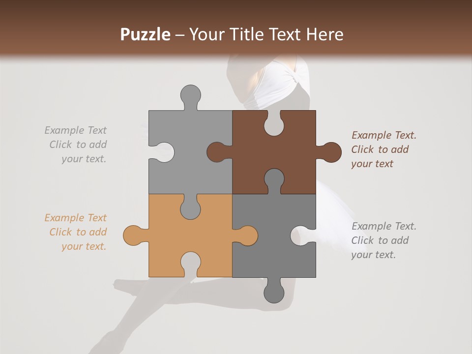 Sensuality Posing Tutu PowerPoint Template