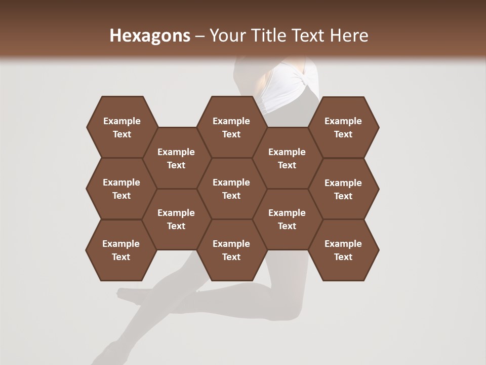 Sensuality Posing Tutu PowerPoint Template