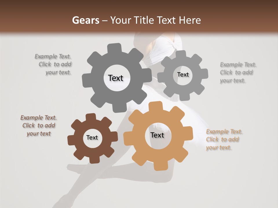 Sensuality Posing Tutu PowerPoint Template