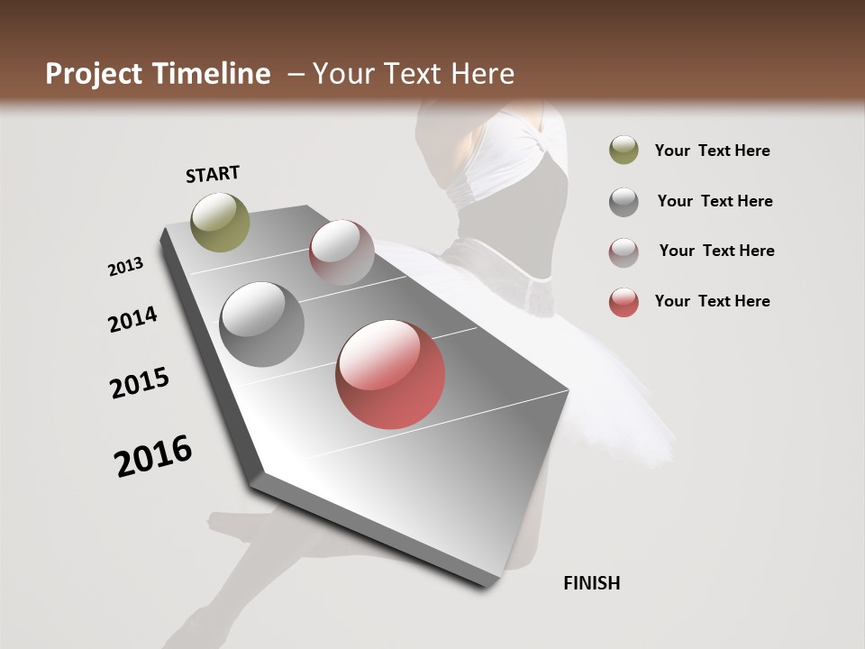 Sensuality Posing Tutu PowerPoint Template