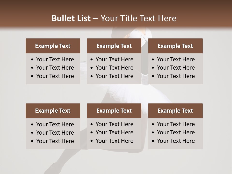 Sensuality Posing Tutu PowerPoint Template