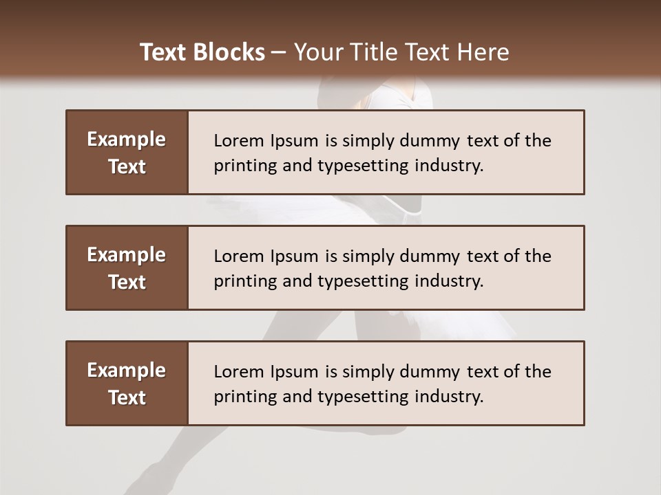 Sensuality Posing Tutu PowerPoint Template